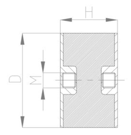 JNDE型<a href='http://m.lectite.com' target='_blank'><u>橡膠減震器</u></a>結構